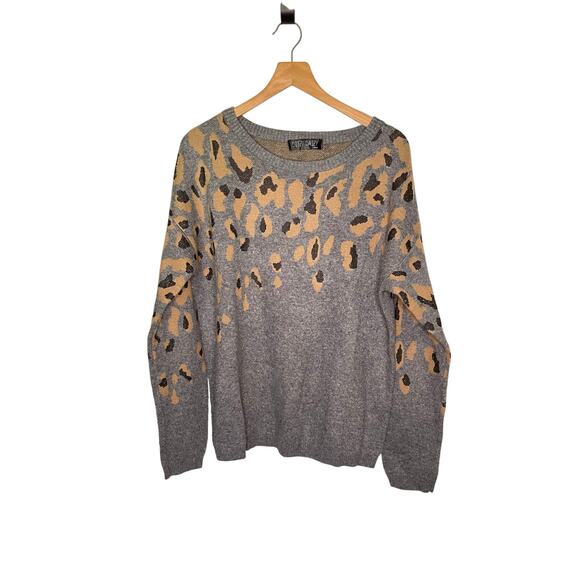 dizzy daisy leopard print sweater - Picture 2 of 6